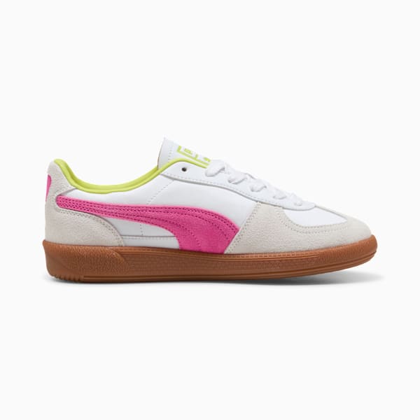 Palermo Leather Women's Sneakers, PUMA White-Fluro Pink Pes, extralarge