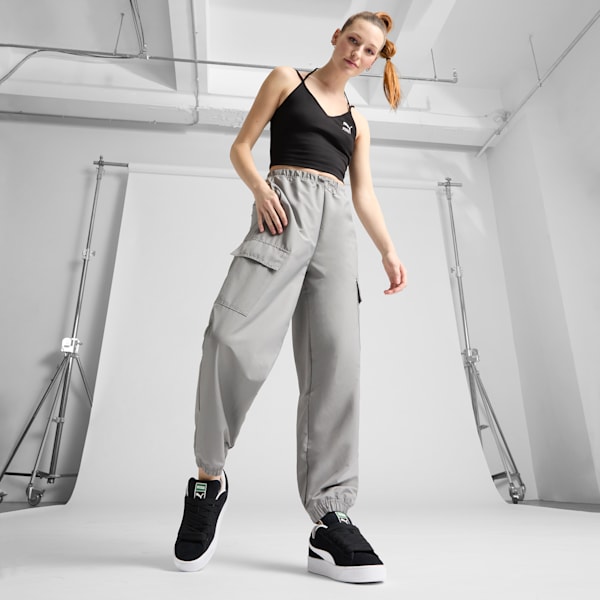 Tenis para mujer Suede XL, PUMA Black-PUMA White, extralarge