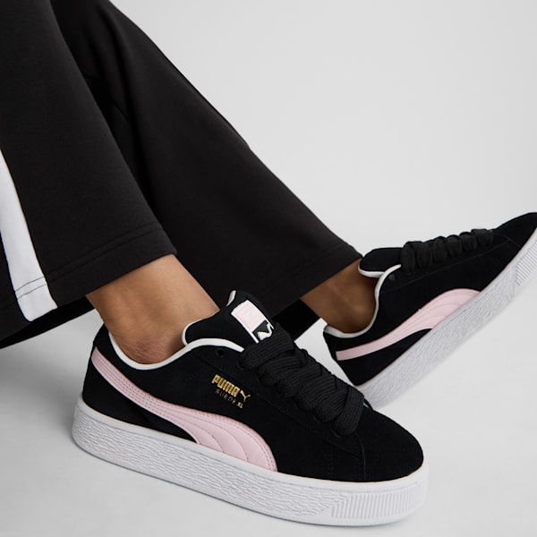 Suede XL Women's Sneakers, PUMA Black-Whisp Of Pink, extralarge