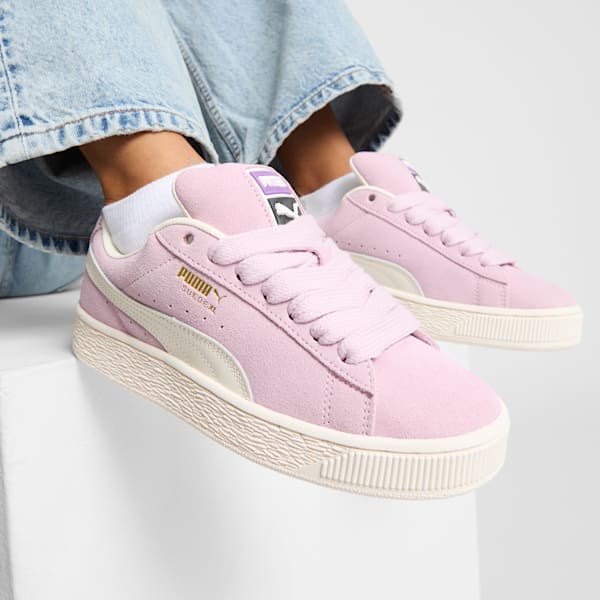 Sneakers Suede XL Femme, Grape Mist-Warm White, extralarge