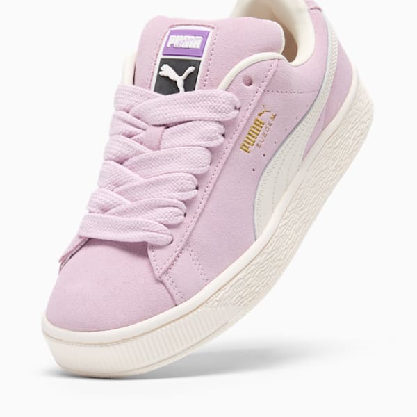 Suede XL Women's Sneakers, Grape Mist-Warm White, extralarge