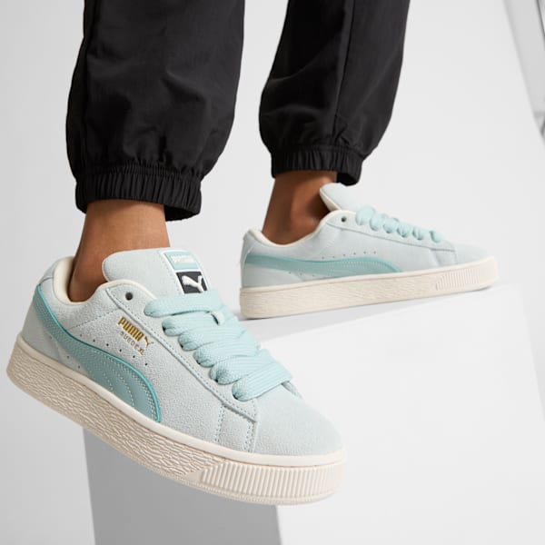 Sneakers Suede XL Femme, Dewdrop-Warm White, extralarge