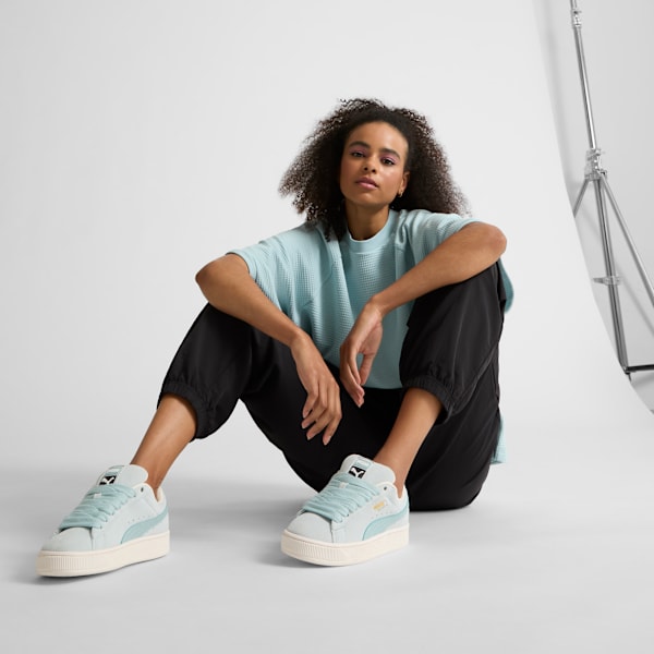 Sneakers Suede XL Femme, Dewdrop-Warm White, extralarge