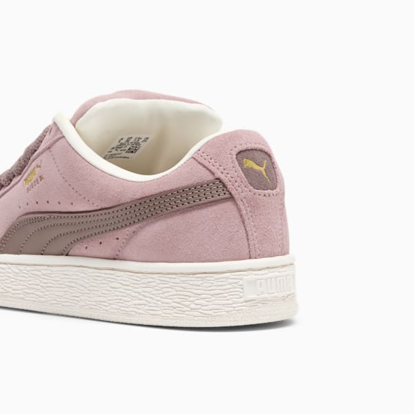 Suede XL Women's Sneakers, Future Pink-Warm White, extralarge