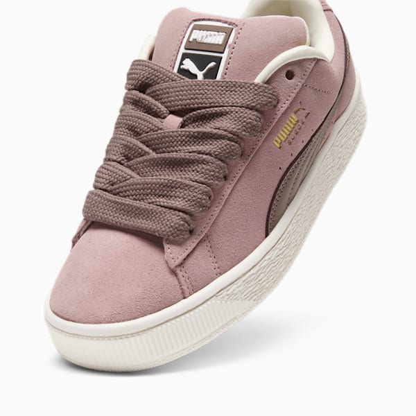 Suede XL Women's Sneakers, Future Pink-Warm White, extralarge