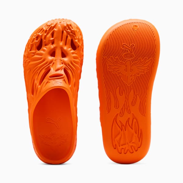 PUMA x LAMELO BALL MB.04 Men's Basketball Slides, Orange Poppy, extralarge