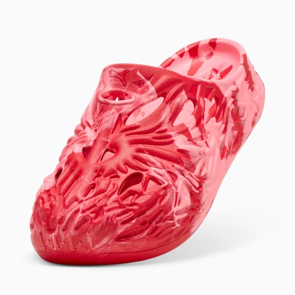 PUMA x LAMELO BALL MB.04 Men's Basketball Slides, For All Time Red-Sunset Glow, extralarge