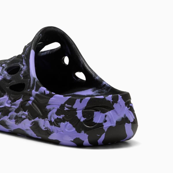 PUMA x LAMELO BALL MB.04 Men's Basketball Slides, PUMA Black-Dark Amethyst, extralarge