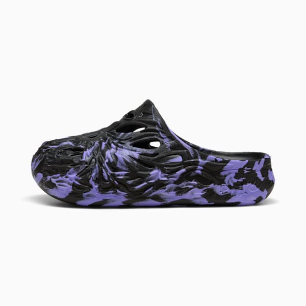 PUMA x LAMELO BALL MB.04 Men's Basketball Slides, PUMA Black-Dark Amethyst, extralarge