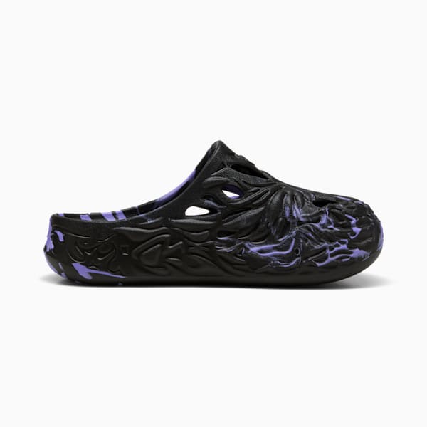 PUMA x LAMELO BALL MB.04 Men's Basketball Slides, PUMA Black-Dark Amethyst, extralarge