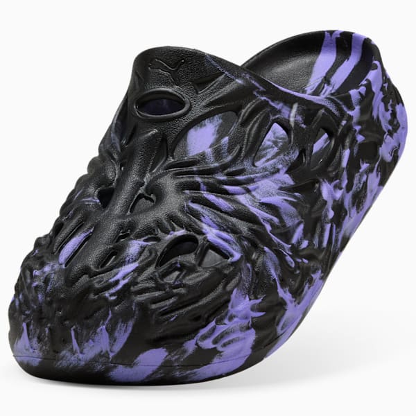 PUMA x LAMELO BALL MB.04 Men's Basketball Slides, PUMA Black-Dark Amethyst, extralarge