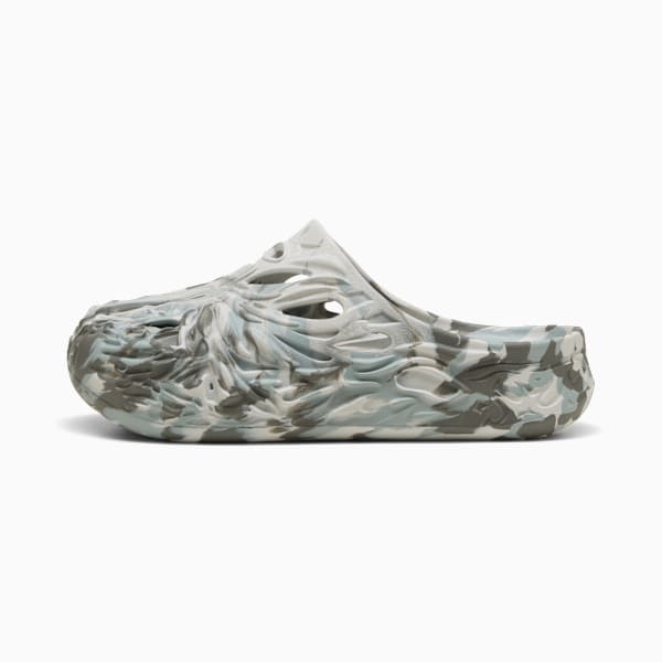 PUMA x LAMELO BALL MB.04 Men's Basketball Slides, Feather Gray-Cool Mid Gray-Cool Dark Gray, extralarge