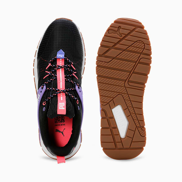 Pacer+ Trail Sneakers, PUMA Black-Dark Amethyst-Sunset Glow, extralarge-IND