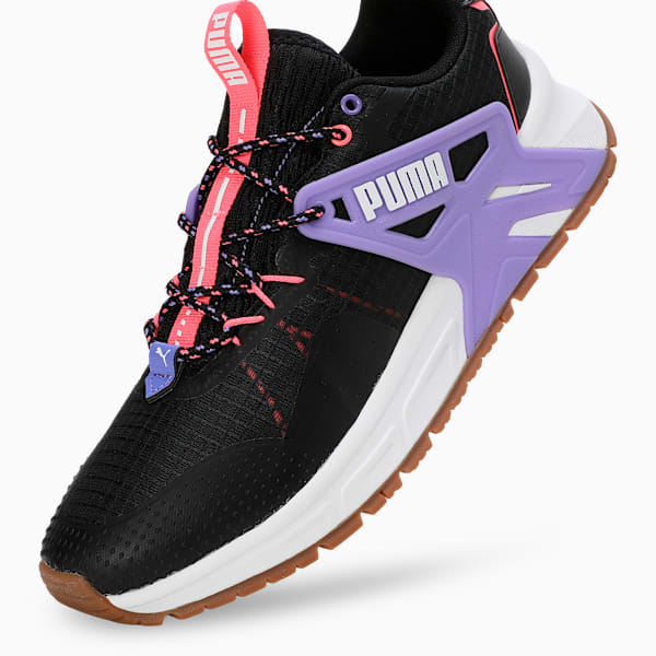 Pacer+ Trail Sneakers, PUMA Black-Dark Amethyst-Sunset Glow, extralarge-IND