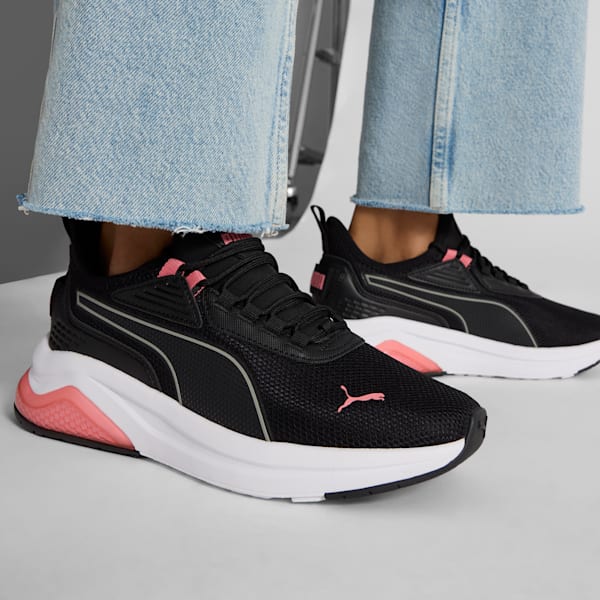 Tenis Amplifier para mujer, PUMA Black-Passionfruit-PUMA White, extralarge