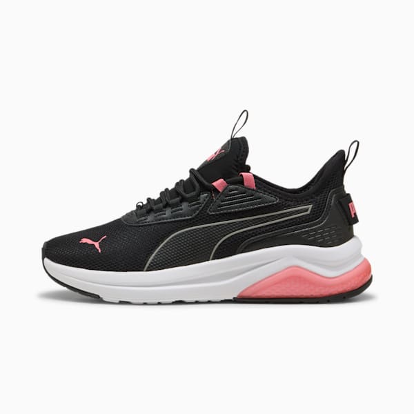 Tenis Amplifier para mujer, PUMA Black-Passionfruit-PUMA White, extralarge