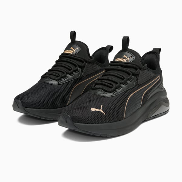 Tenis Amplifier para mujer, PUMA Black-PUMA Gold, extralarge