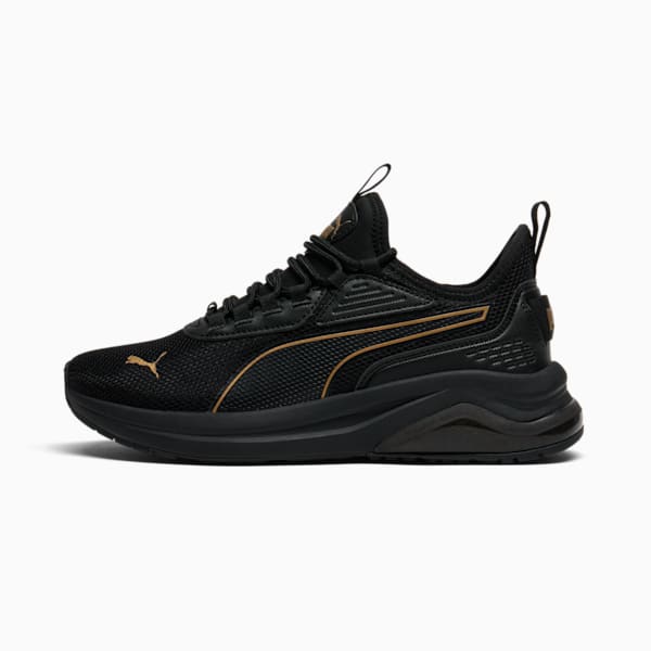 Tenis Amplifier para mujer, PUMA Black-PUMA Gold, extralarge