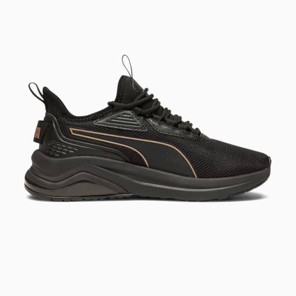 Tenis Amplifier para mujer, PUMA Black-PUMA Gold, extralarge