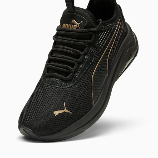 Tenis Amplifier para mujer, PUMA Black-PUMA Gold, extralarge