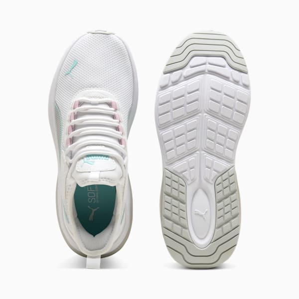 Tenis Amplifier para mujer, PUMA White-Cool Light Gray-Safe Lake-Rose Mauve, extralarge