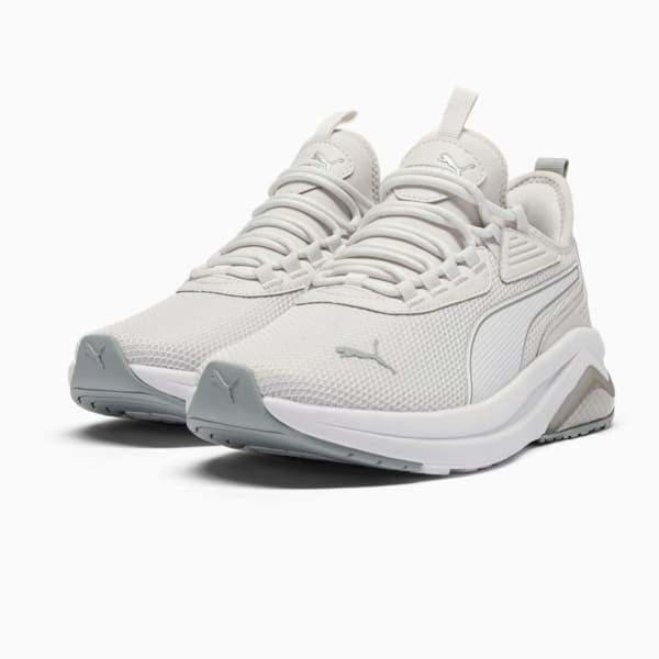 Amplifier Women's Sneakers, Feather Gray-PUMA White-PUMA Silver, extralarge