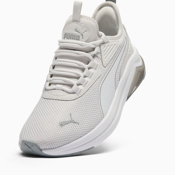 Amplifier Women's Sneakers, Feather Gray-PUMA White-PUMA Silver, extralarge