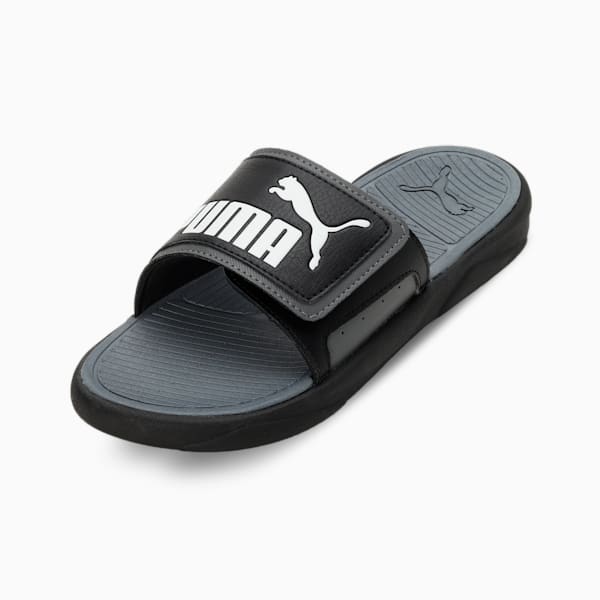 Royalcat Comfort Unisex Slides, PUMA Black-Cool Dark Gray-PUMA White, extralarge-IND