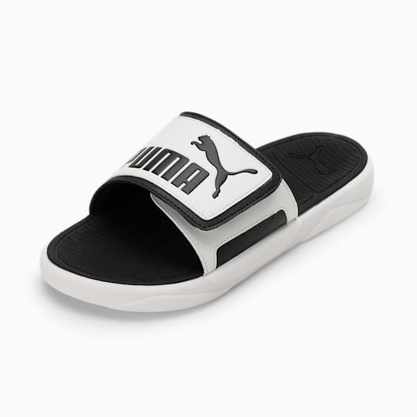Royalcat Comfort Slides, PUMA White-PUMA Black, extralarge-IND