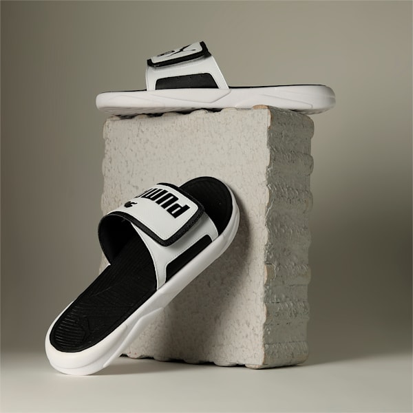 Royalcat Comfort Slides, PUMA White-PUMA Black, extralarge-IND