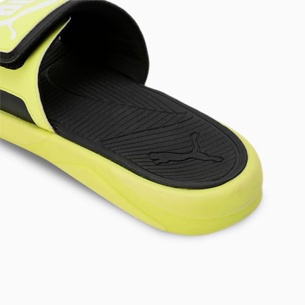 Royalcat Comfort Slides, Lime Sheen-PUMA White-PUMA Black, extralarge-IND