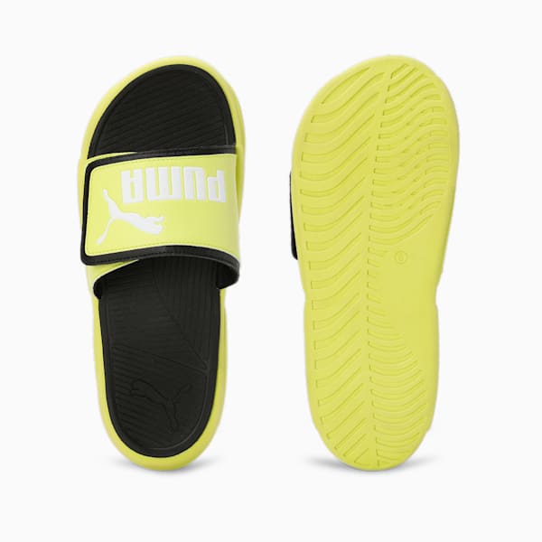 Royalcat Comfort Slides, Lime Sheen-PUMA White-PUMA Black, extralarge-IND