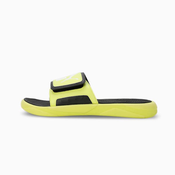 Royalcat Comfort Slides, Lime Sheen-PUMA White-PUMA Black, extralarge-IND