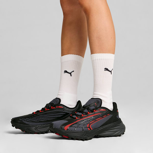 Tenis Spirex Ultra Mentality para hombre, Shadow Gray-PUMA Black-PUMA Red, extralarge