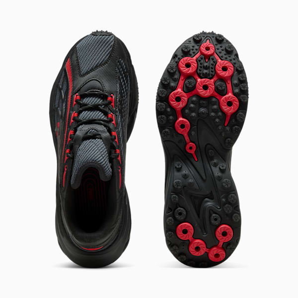 Tenis Spirex Ultra Mentality para hombre, Shadow Gray-PUMA Black-PUMA Red, extralarge