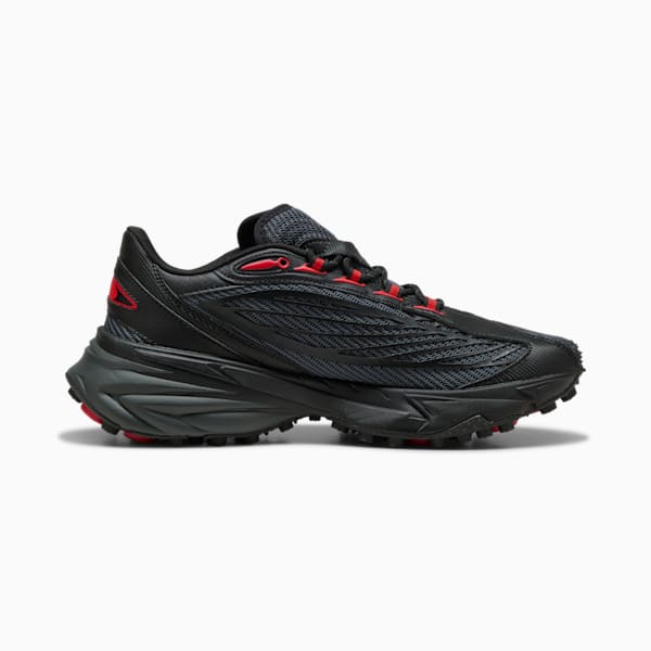Tenis Spirex Ultra Mentality para hombre, Shadow Gray-PUMA Black-PUMA Red, extralarge