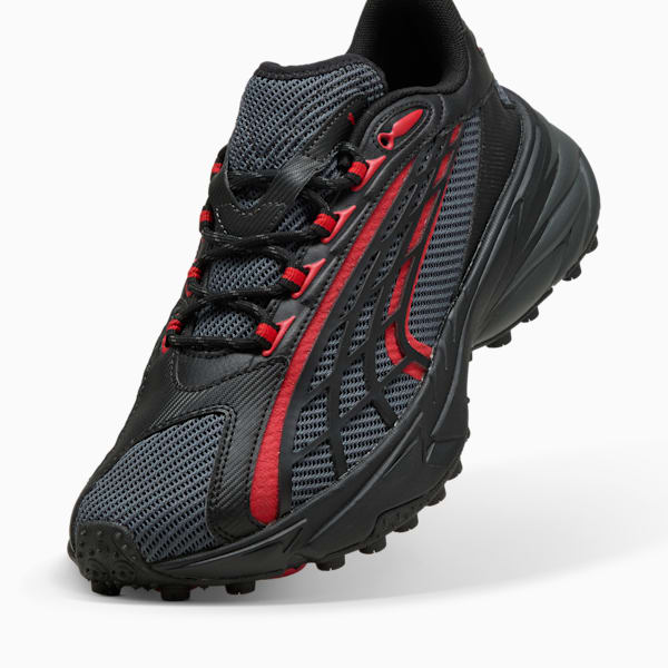 Tenis Spirex Ultra Mentality para hombre, Shadow Gray-PUMA Black-PUMA Red, extralarge