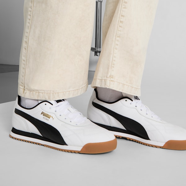Tenis Roma Anniversario, PUMA White-PUMA Black-Gum, extralarge