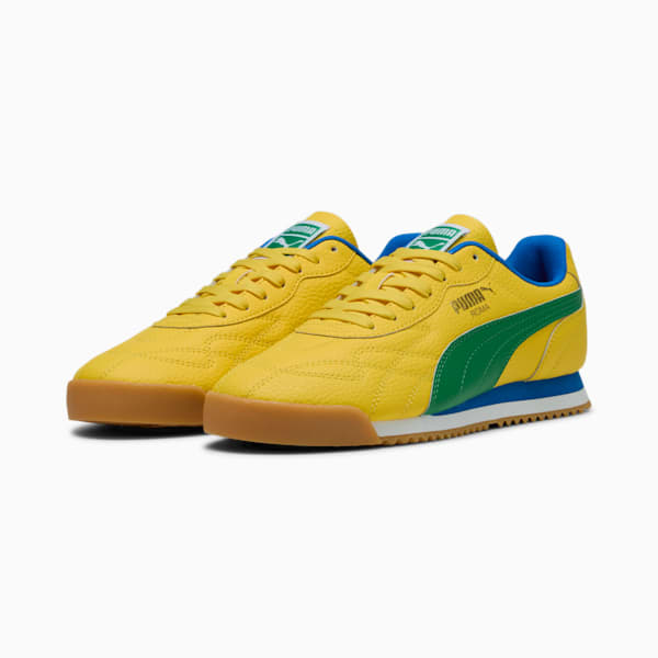 Tenis Roma Anniversario, Pelé Yellow-Archive Green-PUMA Team Royal, extralarge