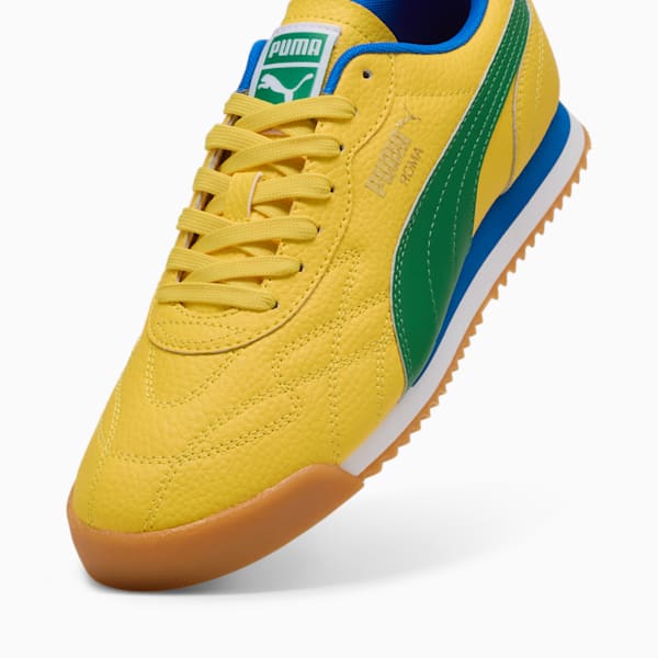 Roma Anniversario Men's Sneakers, Pelé Yellow-Archive Green-PUMA Team Royal, extralarge