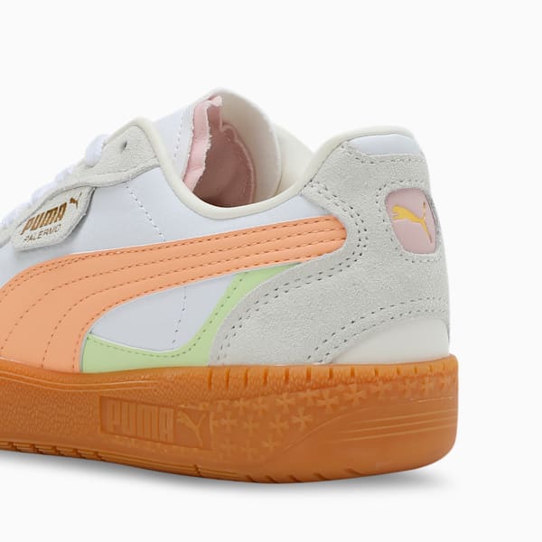 Palermo Moda Women's Sneakers, PUMA White-Peach Fizz, extralarge-IND