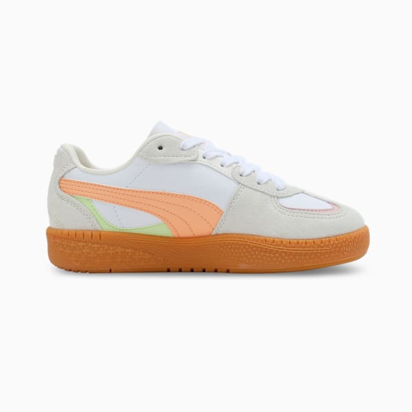 Palermo Moda Women's Sneakers, PUMA White-Peach Fizz, extralarge-IND