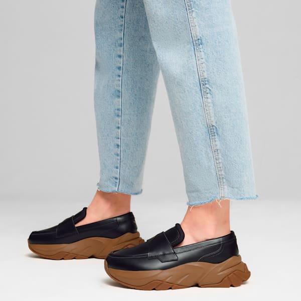 ウィメンズ ローファー, PUMA Black-Gum, extralarge-JPN