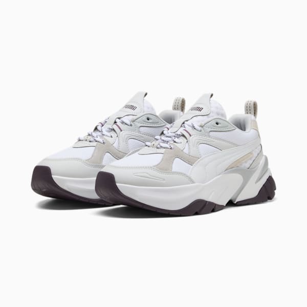 ウィメンズ ソフィア スニーカー, PUMA White-Midnight Plum, extralarge-JPN