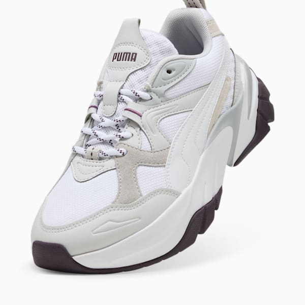 ウィメンズ ソフィア スニーカー, PUMA White-Midnight Plum, extralarge-JPN