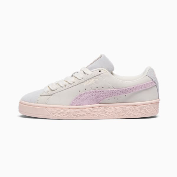 Suede Easter Big Kids' Sneakers, Warm White-Silver Mist-Grape Mist, extralarge