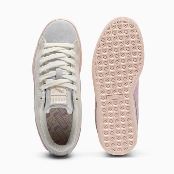 Suede Easter Big Kids' Sneakers, Warm White-Silver Mist-Grape Mist, extralarge