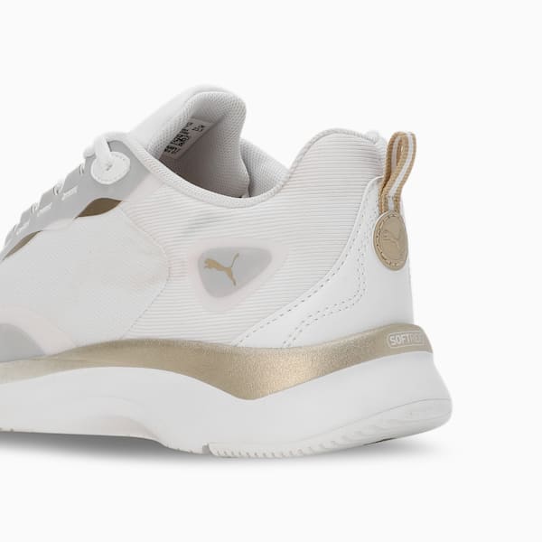 SOFTRIDE Orla Metallic Dream Women's Sneakers, PUMA White-PUMA Gold-Matte Puma Gold, extralarge-IND