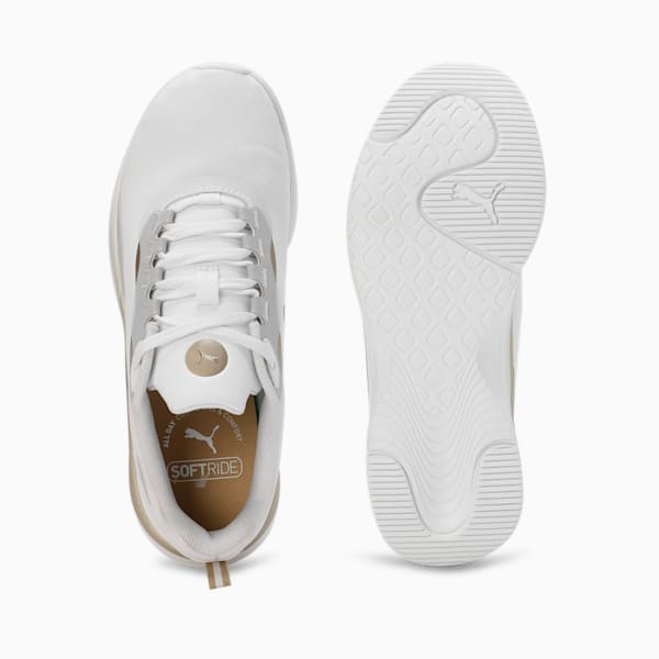 SOFTRIDE Orla Metallic Dream Women's Sneakers, PUMA White-PUMA Gold-Matte Puma Gold, extralarge-IND