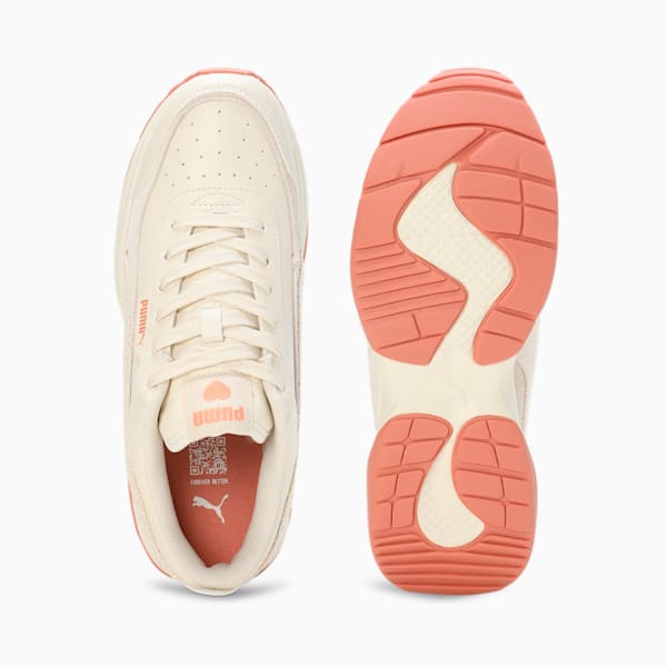 Cilia Mode Coquette Sneakers, Warm White-Deeva Peach-Alpine Snow, extralarge-IND